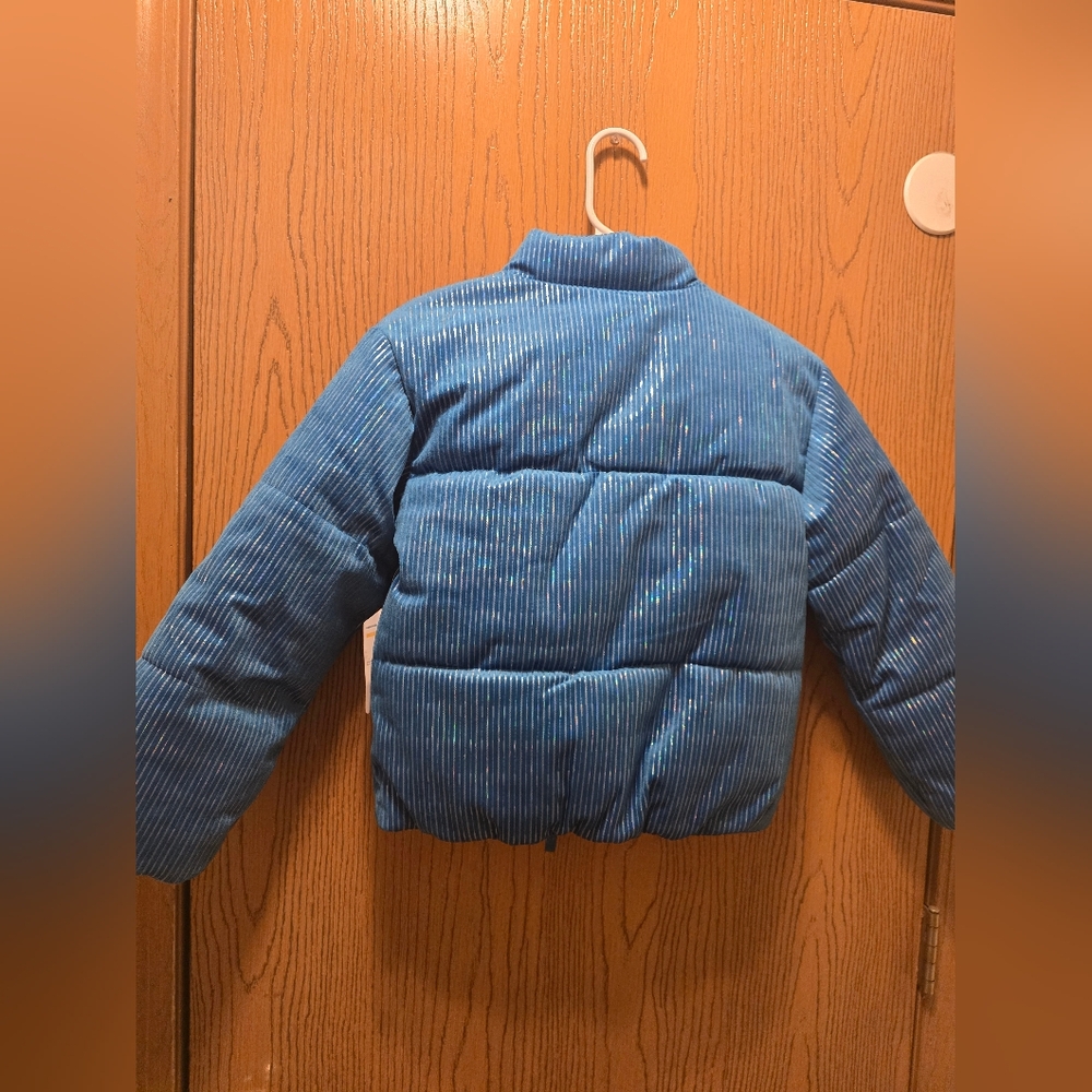 NEW Blue Kids Puffer Jacket S 7/8 - Picture 10 of 10